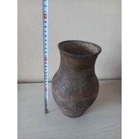 Керамический кувшин горшок, старинный гляк