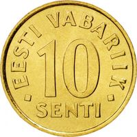 Эстония 10 сентов, 2002 UNC