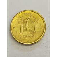 Швеция 10 крон 1992