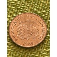 Доминикана 1 сентаво 1969 г ( FAO )