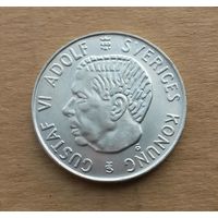 Швеция, 5 крон 1954 г., серебро 0.400, Густав VI Адольф (1950-1973)