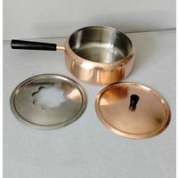 Медная кастрюля ковш сотейник Швецария 70 гг. Клеймо.