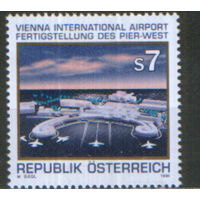 Полная серия из 1 марки 1996г. Австрия "Венский международный аэропорт" MNH