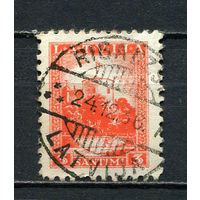 Латвия - 1934 - Президентский замок 3S - (есть помятость) - [Mi.232] - 1 марка. Гашеная.  (Лот 1HY)-TG3P47