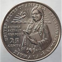 США 25 центов, 2024 P Зиткала-Ша UNC