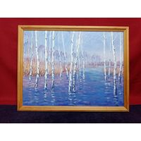 С рубля без мц. картина "Весна пришла". х.м. 2009г. 33х43см.