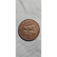 Гернси 2 пенни 1999