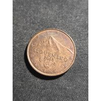 Словакия 1 евроцент 2013