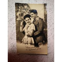 Фотография с почтовой маркой. Испания.