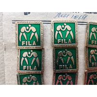 Значок Чемпионат мира по борьбе, Минск-1975 год, Беларусь, СССР, цена за 1 шт. (3619)