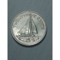 Багамские острова 25 центов  2000 года .