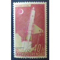 Чехословакия 1961 исследование космоса, 1 из 6.