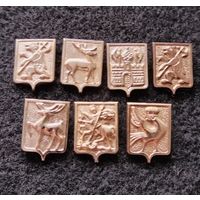 Москва. Ярославль. Загорск. Ростов. Горький. Суздаль. Сборный лот. Цена за один значок. (Ch-R)