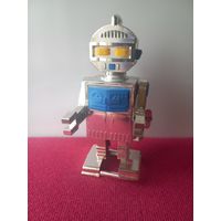 Игрушка механическая. Заводной Робот СССР. Рабочая.