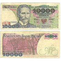 Польша, 10000 злотых 1988 год.