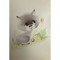 Открытки Котенок и Щенок