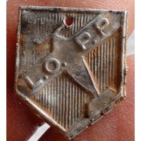 Значок, накладка. L.o.p.p. (Алюминий )