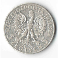 5 злотых 1932 г. Польша. Ядвига