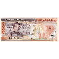 Мексика, 5000 песо, 1989 г., UNC