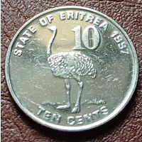 Эритрея 10 центов, 1997    ( 1-4-2 )