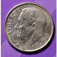 10 центов 2021 г  США