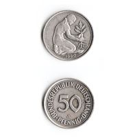 50 пфеннигов Германия 1990 года(A)