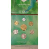 Южная Корея набор монет 2001 футбол редкий