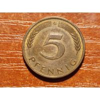Германия 5 пфеннигов 1995 G