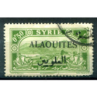 Французские Алавиты, территория Сирии - 1925/30г. - ландшафты, 0,5 Pia - 1 марка - гашёная [Mi 28]. #4-W1-105-A-1