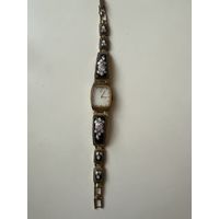 Часы Луч позолота финифть