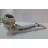 Статуэтка фарфоровая "Трубка" 80-е годы СССР. Длина 22 см.