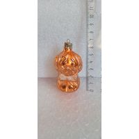 Ёлочная игрушка. Собачка с бантом. 24-21