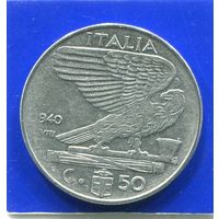 Италия 50 чентезимо 1940 , магнитная