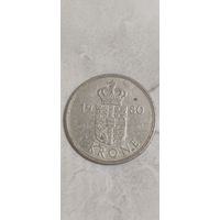 Дания 1 кроне 1980