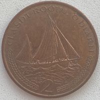 Остров Мэн 2 пенса 2001 г.