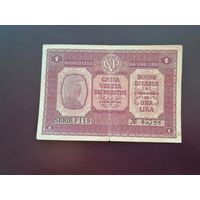 Италия 1 лира  1918