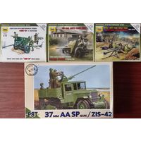 4 сборных модели 1/72: Вооружения ВОВ. Красная Армия.