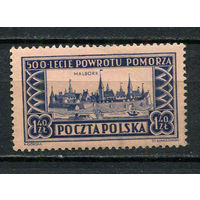 Польша - 1954 - Архитектура 1,4Zl - [Mi.875] - 1 марка. MNH.  (Лот 87HU)-TG3P21