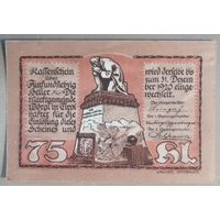 Австрия, нотгельды, 75 геллеров 1920 год, Вёргль в Тироле (Worgl in Tirol), 1252.Ia