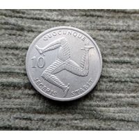 Werty71 Остров Мэн 10 пенсов 1992 Трискелион