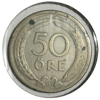Швеция 50 эре, 1920 (холдер)
