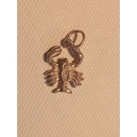 Кулон знак зодиака Рак вес - 1г