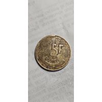 Бельгия 5 франк 1986