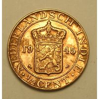Голландская Индия 1/2 Цента 1945
