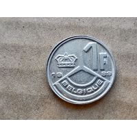 Бельгия 1 франк, 1989г. 'BELGIQUE' (D-107)