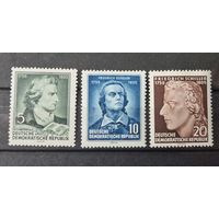 Германия, ГДР 1955 г. Mi.464-466 MNH** полная серия