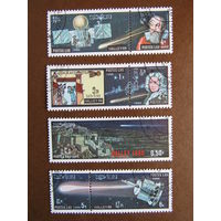 Марки Лаоса 1986г. Комета Галлея.