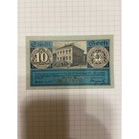 Нотгельд 10 пфеннигов. Германия. Веймарская республика Гох-0201