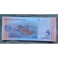Werty71 Венесуэла 5 боливаров 2018 UNC банкнота лягушка