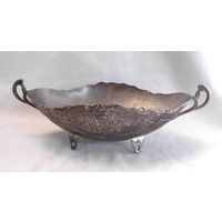 Конфетница Фруктовница Ладья Серебрение 01